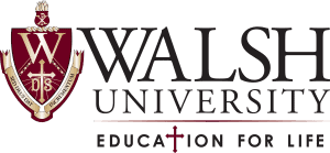 walsh university logo "education for life"