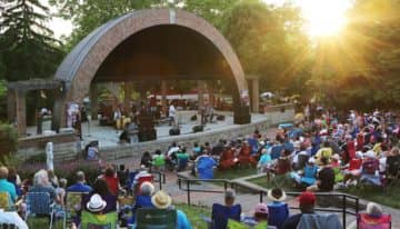 Otterbein University jazz festival in the park rotunda