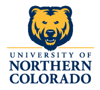 University of Northern Colorado in Greeley, CO