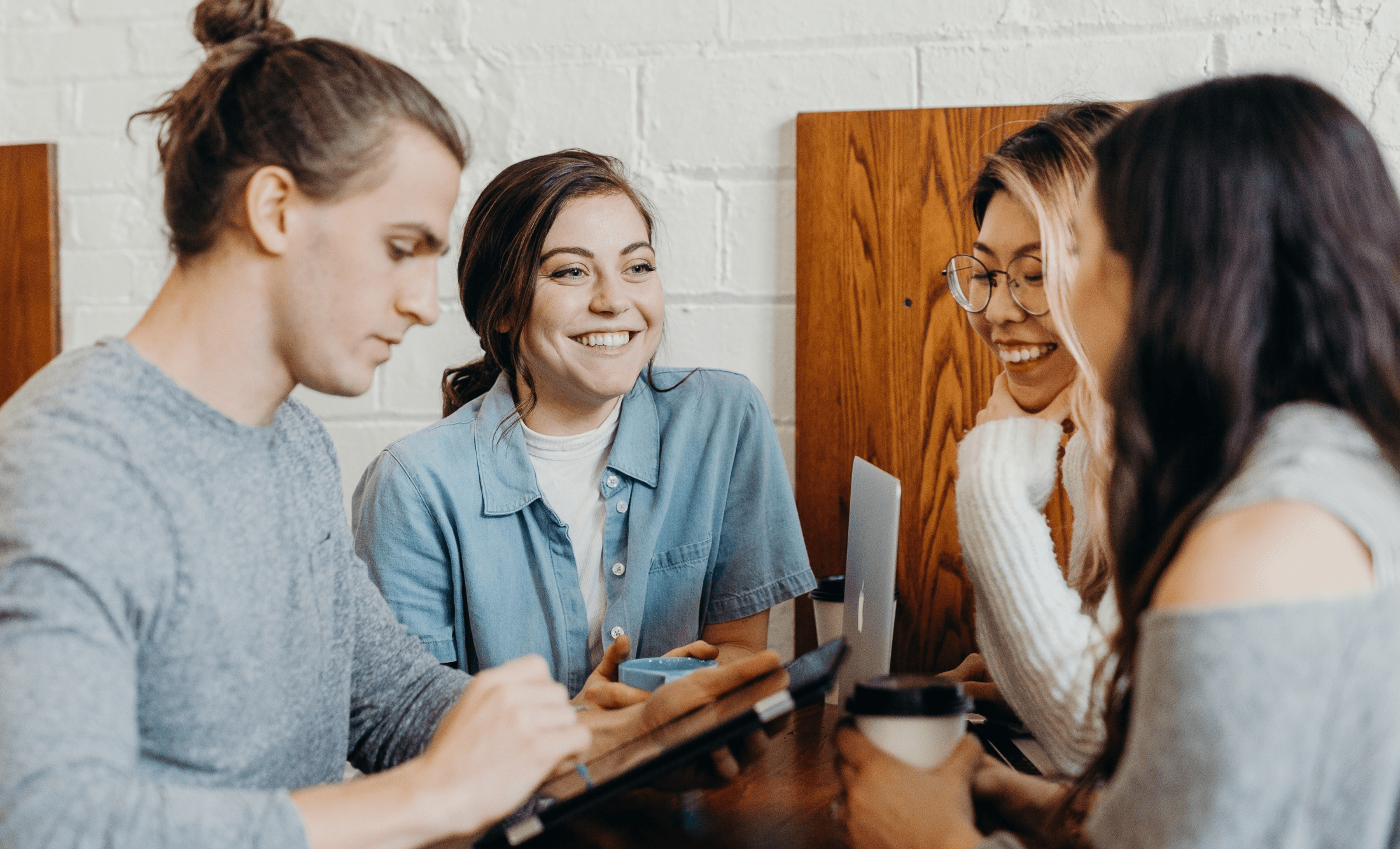 College Students Socializing & Connecting After Class