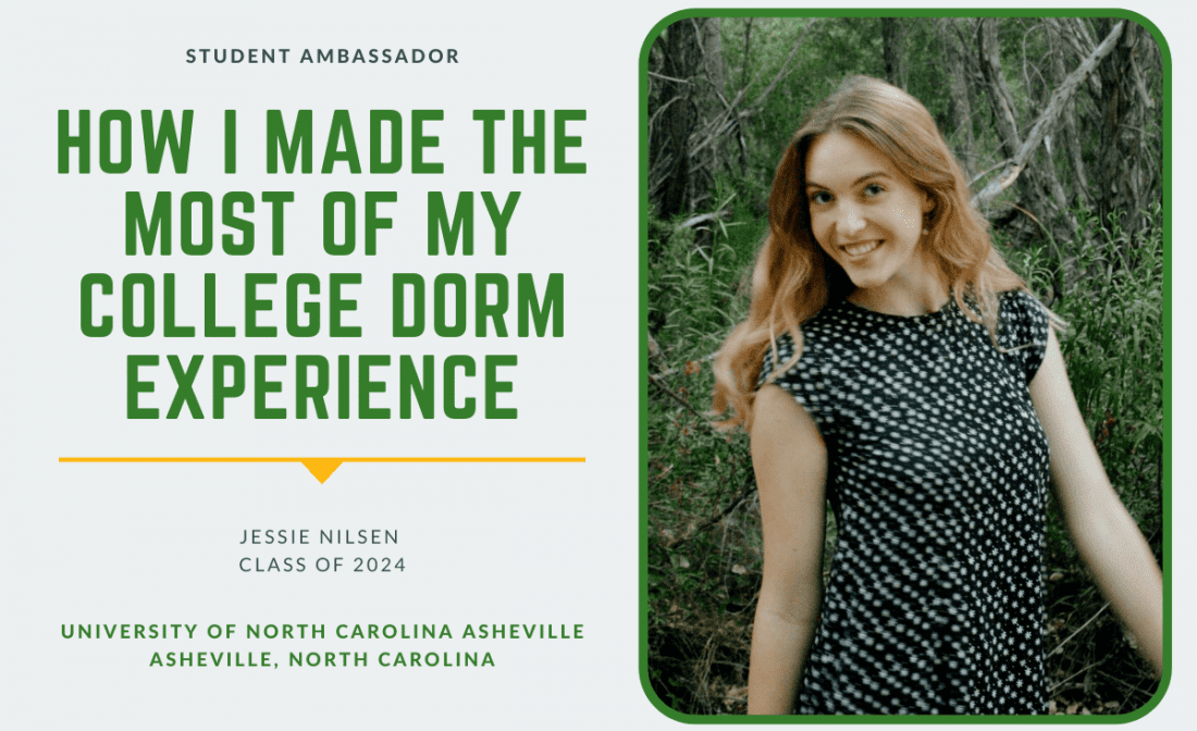 Jessie Nilsen Colleges of Distinction Student Ambassador UNC Asheville college dorm