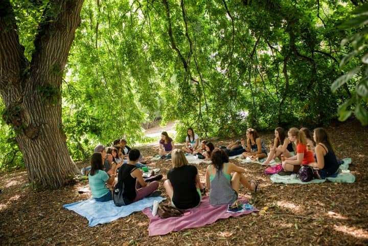 Regis University in Denver, Colorado picnic outdoor class