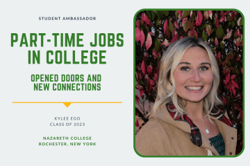 capstone college course Kylee Ego Colleges of Distinction Student Ambassador for Nazareth College