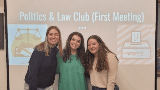 Nazareth College Politics and Law Club meeting