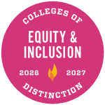 Equity and Inclusion Colleges of Distinction award badge