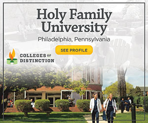 Holy Family University content ad