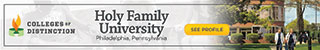 Holy Family University ad