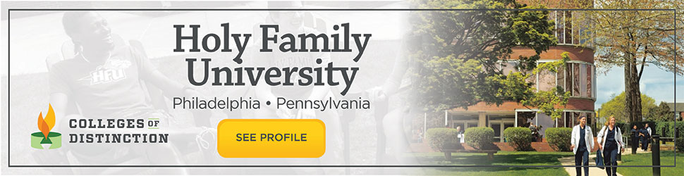 Ad for Holy Family University