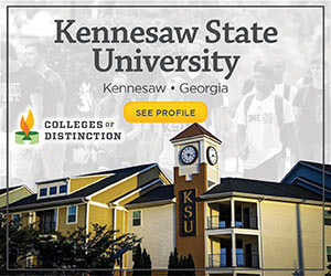 Kennesaw State University Colleges of Distinction ad