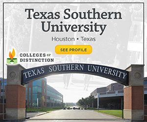 Texas Southern University Colleges of Distinction ad